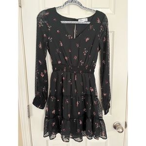 Small Black floral Hollister dress. Never worn.